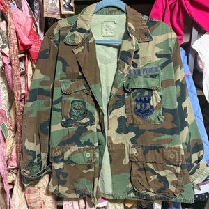 Vintage Air Force camo jacket